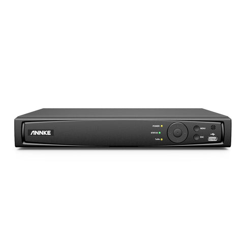 ANNKE 4K 8-Kanal-PoE-NVR, H.265+, RTSP-Unterstützung, Kompatibel mit Alexa