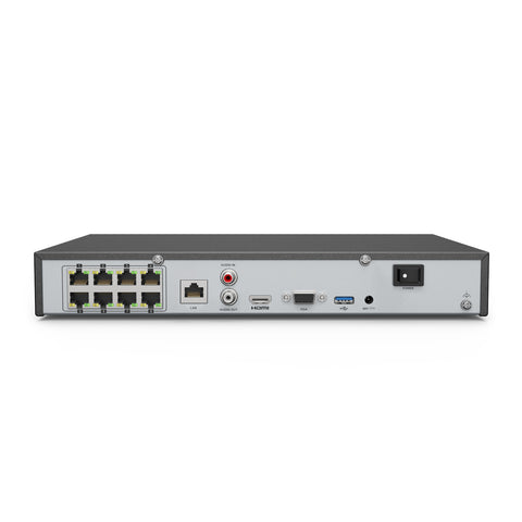 ANNKE 4K 8-Kanal-PoE-NVR, H.265+, RTSP-Unterstützung, Kompatibel mit Alexa
