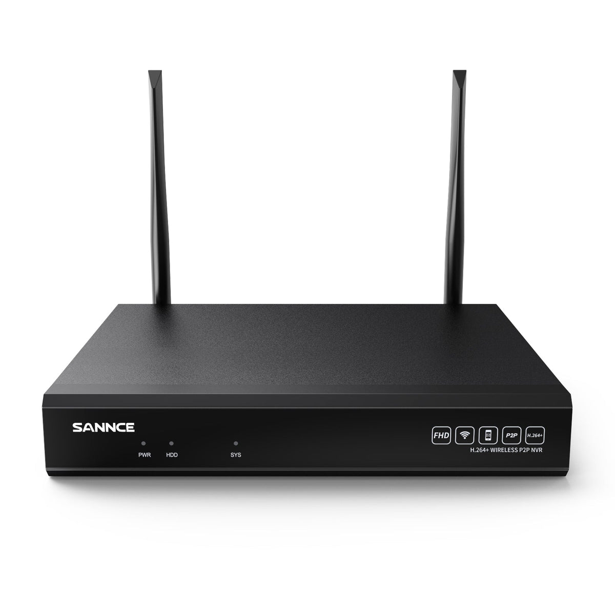 SANNCE 8MP 10-Kanal Wireless NVR, 8MP NVR, Audioaufnahme, AI-Personenerkennung, Kompatibel mit Alexa