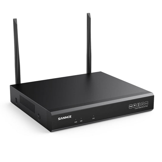 Zertifiziert überholt 8MP 10-Kanal Wireless NVR, 8MP NVR, Audio-Aufnahme, AI Human Detection, Arbeit mit Alexa