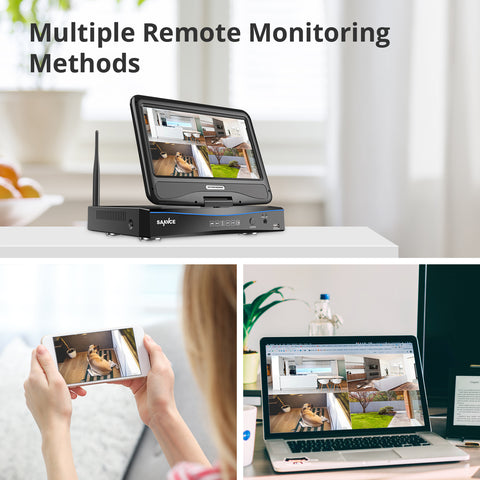 ANNKE 1080P Wireless Video Security NVR, H.264+, Fernzugriff, Bewegungserkennung