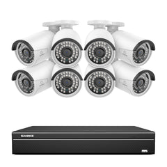 16CH 5MP PoE Überwachungskamera Set, H.265+ Kompression, Onvif unterstützt, Personen-/Fahrzeugerkennung, Sofortige Benachrichtigung, IP66 Wasserdicht (5MP IP Kameras und 4K 16CH NVR)