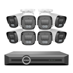 3MP 8-Kanal-PoE-Sicherheitssystem, 6MP NVR, S+265., intelligente Bewegungserkennung, intelligente Wiedergabe, intelligente Benachrichtigung mit angehängtem Bild