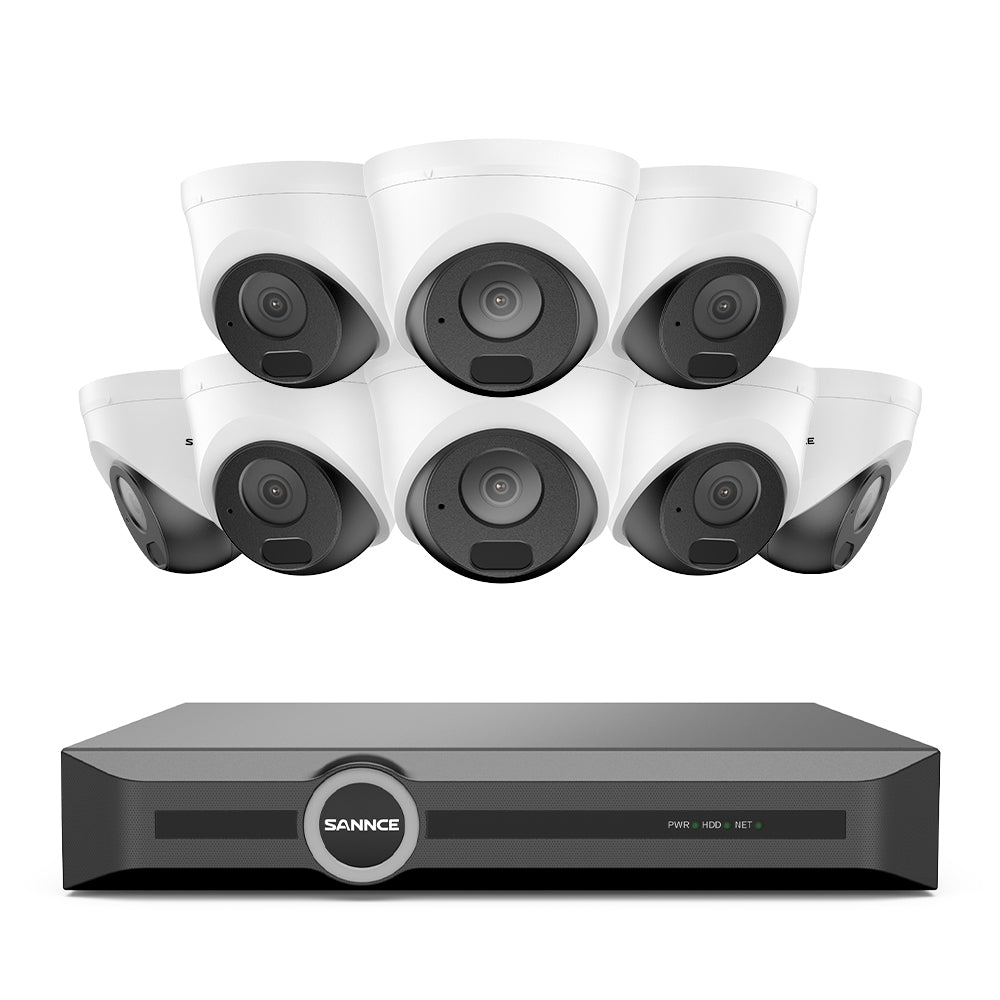 3MP 8-Kanal-PoE-Sicherheitssystem, 6MP NVR, S+265., intelligente Bewegungserkennung, intelligente Wiedergabe, intelligente Benachrichtigung mit angehängtem Bild
