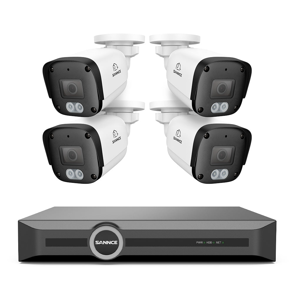 3MP 8-Kanal-PoE-Sicherheitssystem, 6MP NVR, S+265., intelligente Bewegungserkennung, intelligente Wiedergabe, intelligente Benachrichtigung mit angehängtem Bild