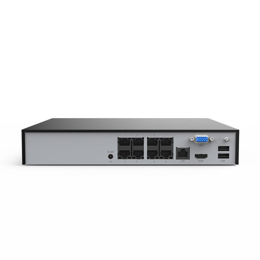 4K 8-Kanal PoE-NVR mit KI-Bewegungserkennung für Sicherheits- und Überwachungssysteme