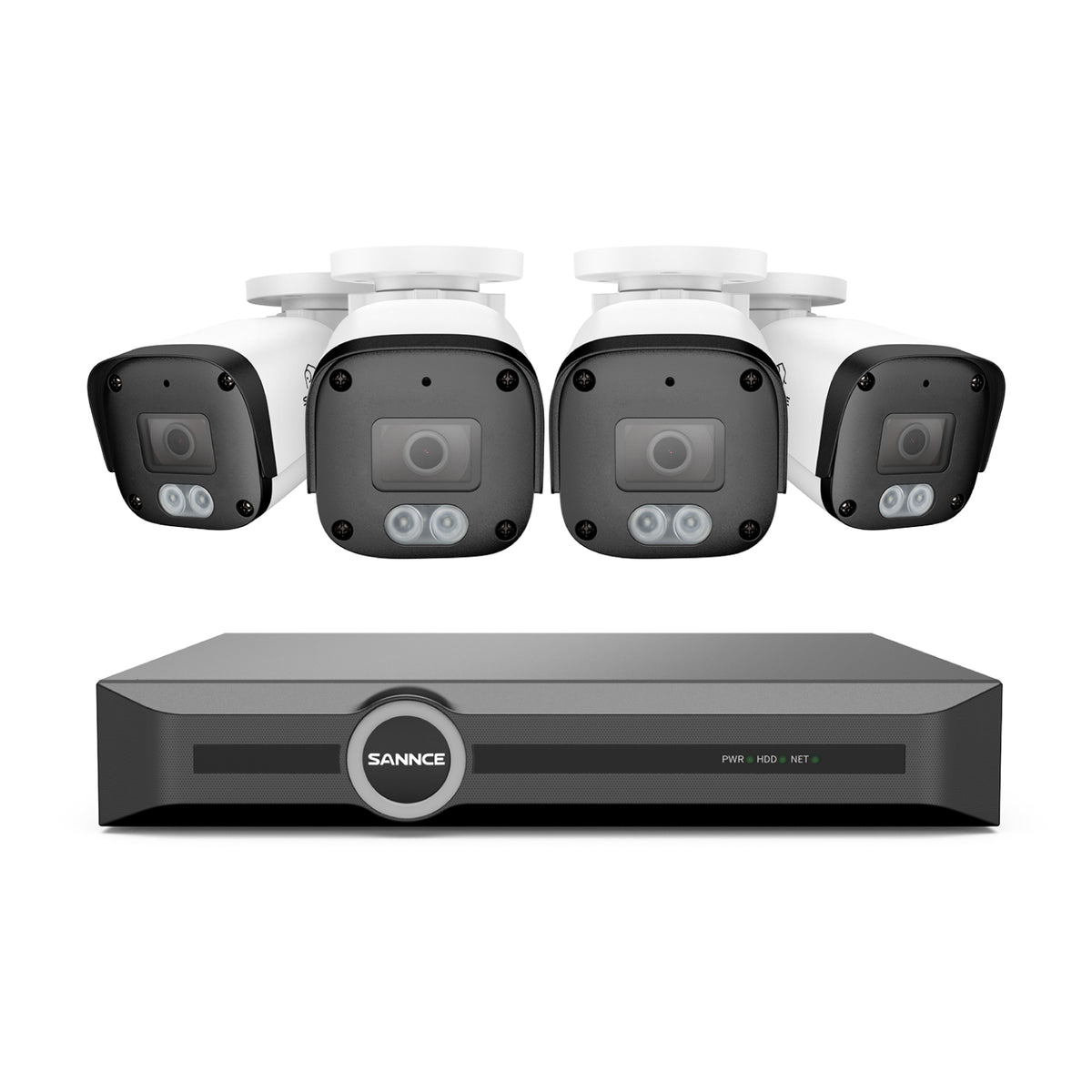 5MP 8-Kanal-PoE-Sicherheitssystem, 6MP-NVR, S+265, Erkennung von Personen und Fahrzeugen, Intelligente Wiedergabe, Intelligente Benachrichtigung mit angehängtem Bild