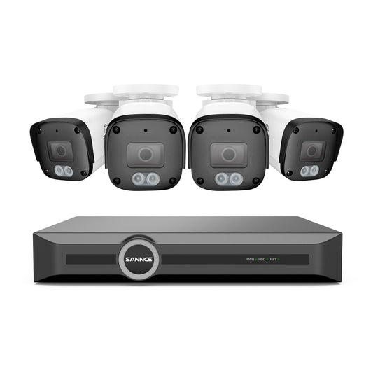 5MP 8-Kanal-PoE-Sicherheitssystem, 6MP-NVR, S+265, Erkennung von Personen und Fahrzeugen, Intelligente Wiedergabe, Intelligente Benachrichtigung mit angehängtem Bild