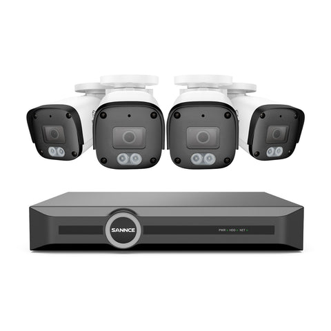 5MP 8-Kanal-PoE-Sicherheitssystem, 6MP-NVR, S+265, Erkennung von Personen und Fahrzeugen, Intelligente Wiedergabe, Intelligente Benachrichtigung mit angehängtem Bild