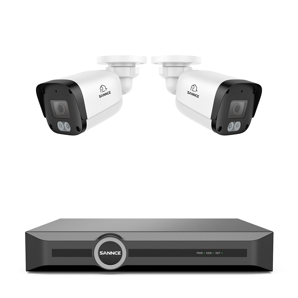 5MP 8-Kanal-PoE-Sicherheitssystem, 6MP-NVR, S+265, Erkennung von Personen und Fahrzeugen, Intelligente Wiedergabe, Intelligente Benachrichtigung mit angehängtem Bild
