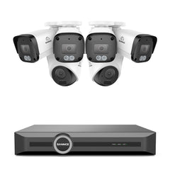 5MP 8-Kanal-PoE-Sicherheitssystem, 6MP-NVR, S+265, Erkennung von Personen und Fahrzeugen, Intelligente Wiedergabe, Intelligente Benachrichtigung mit angehängtem Bild