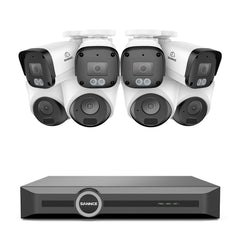 5MP 8-Kanal-PoE-Sicherheitssystem, 6MP-NVR, S+265, Erkennung von Personen und Fahrzeugen, Intelligente Wiedergabe, Intelligente Benachrichtigung mit angehängtem Bild