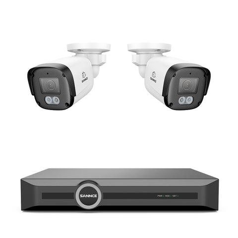 5MP 8-Kanal-PoE-Sicherheitssystem, 6MP NVR, S+265., 256G Speicherkapazität der TF-Karte, Personen- und Fahrzeugerkennung, intelligente Wiedergabe, intelligente Benachrichtigung mit angehängtem Bild
