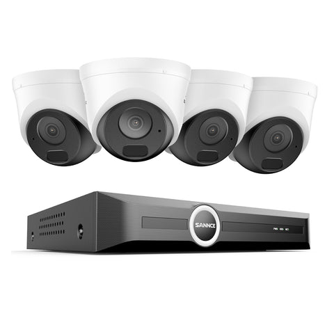 5MP 8-Kanal-PoE-Sicherheitssystem, 6MP-NVR, S+265, Erkennung von Personen und Fahrzeugen, Intelligente Wiedergabe, Intelligente Benachrichtigung mit angehängtem Bild