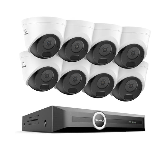 3MP 8-Kanal-PoE-Sicherheitssystem, 6MP NVR, S+265., intelligente Bewegungserkennung, intelligente Wiedergabe, intelligente Benachrichtigung mit angehängtem Bild