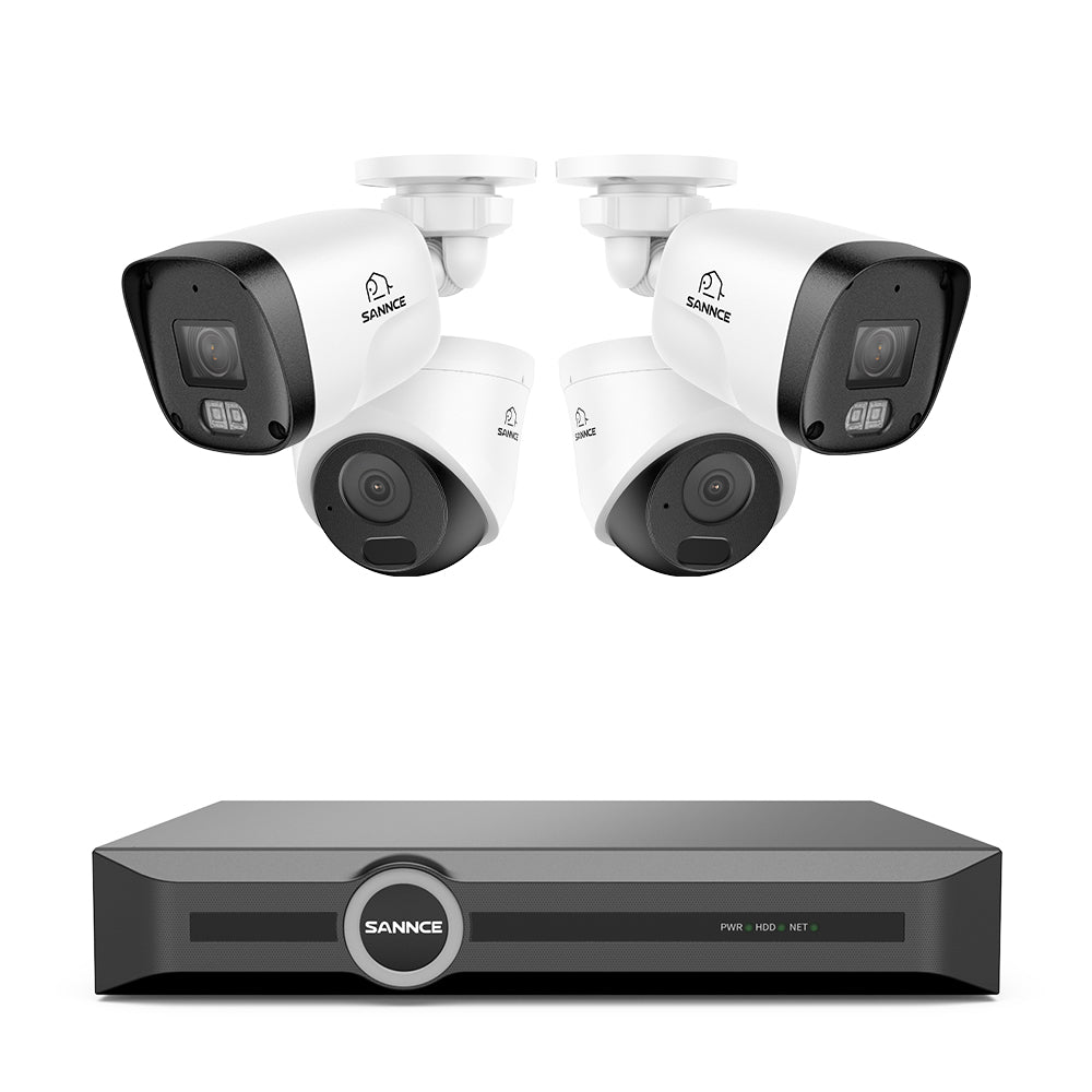 3MP 8-Kanal-PoE-Sicherheitssystem, 6MP NVR, S+265., intelligente Bewegungserkennung, intelligente Wiedergabe, intelligente Benachrichtigung mit angehängtem Bild