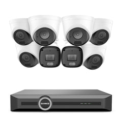 3MP 8-Kanal-PoE-Sicherheitssystem, 6MP NVR, S+265., intelligente Bewegungserkennung, intelligente Wiedergabe, intelligente Benachrichtigung mit angehängtem Bild