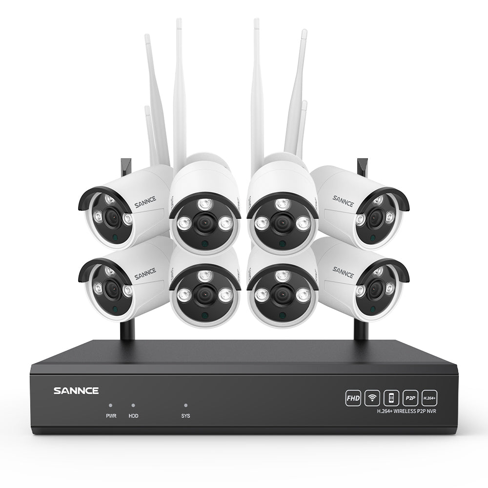 5MP 16-Kanal-Kabelloses Sicherheitskamerasystem, 8MP NVR, 5MP WiFi IP-Kamera, Zweiwege-Audio, IP66 wasserdicht, intelligente KI-Menschenerkennung, funktioniert mit Alexa