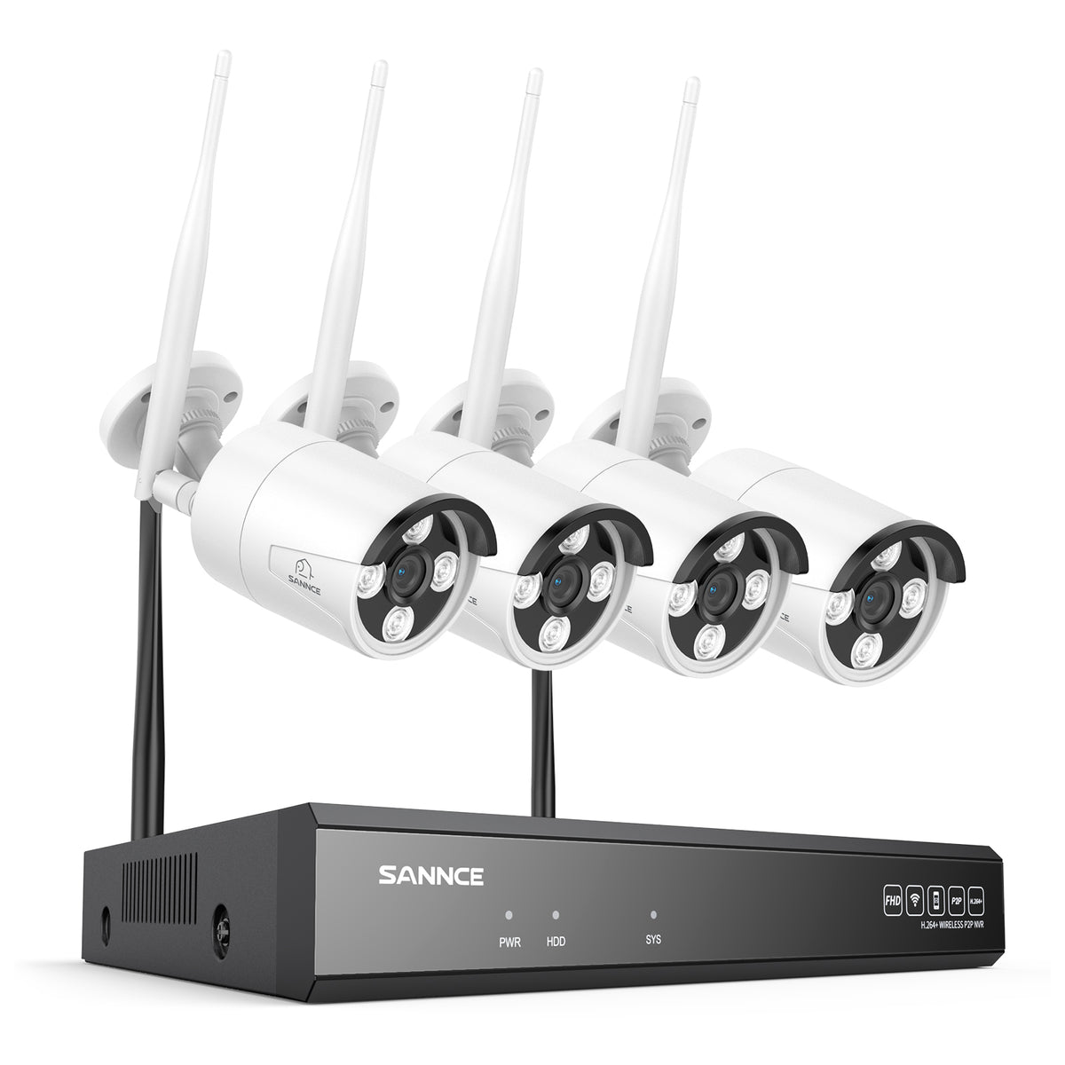 4K 16-Kanal-Kabelloses Sicherheitskamerasystem, 8MP NVR, 8MP WiFi IP-Kamera, Zweiwege-Audio, IP66 wasserdicht, intelligente KI-Menschenerkennung, funktioniert mit Alexa