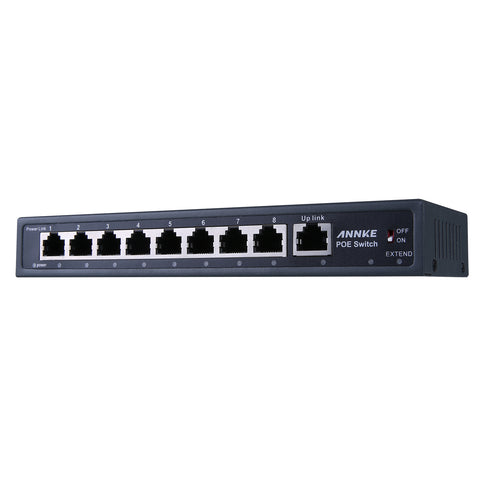 8POE+1FE 9 PORT POE Schalter, Plug-and-Play, energieeffizient, robustes Metallgehäuse, Tisch- oder Wandmontage