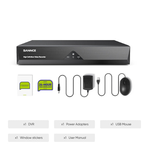 Zertifiziert überholt 1080P 16-Channel Security DVR Hybrid 5-in-1 Video Recorder For CCTV Camera, Advanced Motion Detection Technology