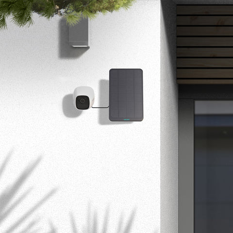 Solar Panel Compatible with Vacos Camera/SE Outdoor Indoor Security Camera, Waterproof Power Continuously, 13ft/4m Cable