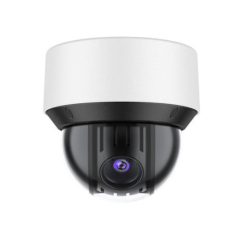 4MP PoE Dome Überwachungskamera aussen, 25X optischer Zoom, Farbnachtsicht, IK10 vandalensicher, intelligente Verhaltensanalyse, Unterstützung externer Sirenen