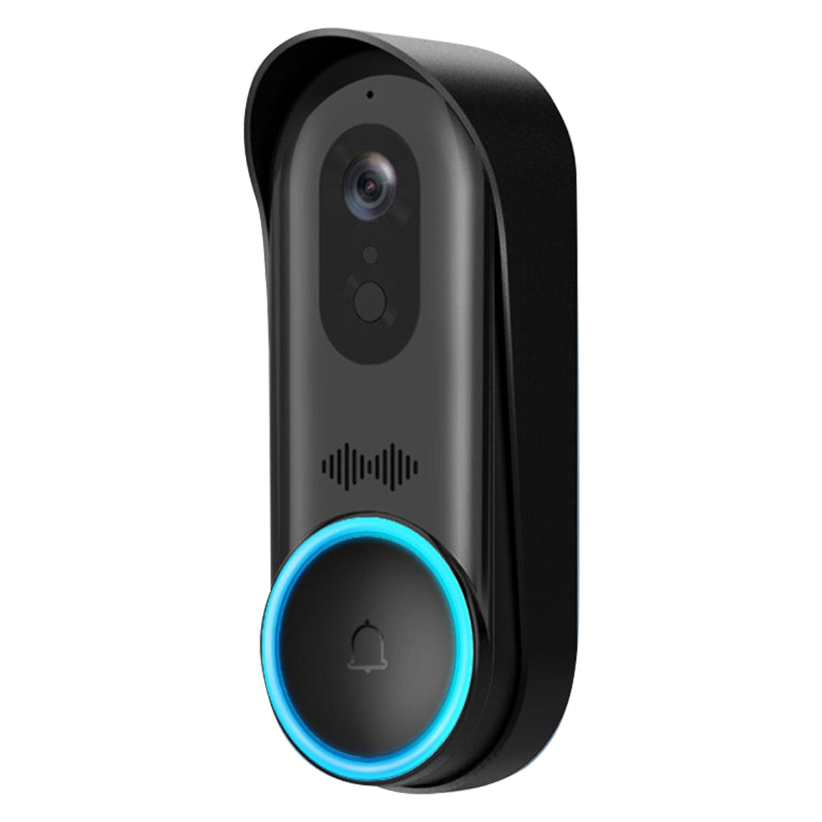 2MP Smart Video Doorbell, Two-Way Audio, PIR Human Detection, Day Night Vision, 6400mAh Rechargeable Battery, Work With Alexa and Google Home, Support TF Card & Cloud Storage