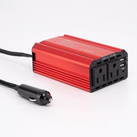 300W Auto-Wechselrichter, DC 12V auf 110V AC-Konverter mit 5,4A Dual-USB-Ladeanschlüssen, Auto-Ladegerät-Adapter für Steckdose