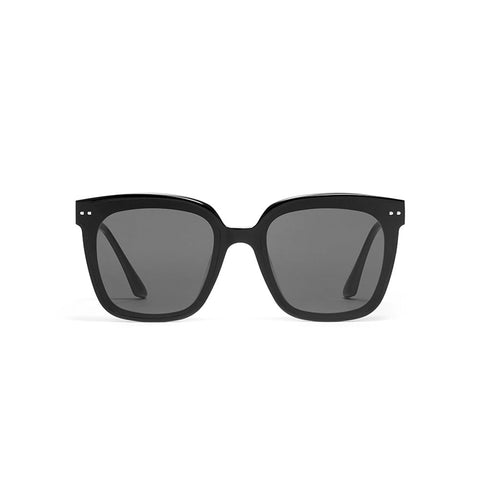 Square Polarized Sunglasses for Women Men Oversized Vintage Shades, Acetate Frame with Nylon Lens