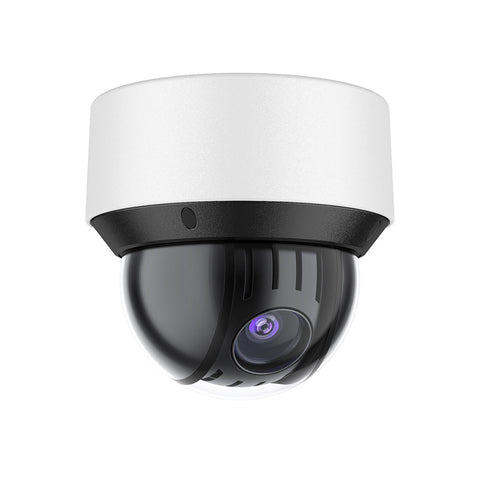 4MP PoE Dome Überwachungskamera aussen, 25X optischer Zoom, Farbnachtsicht, IK10 vandalensicher, intelligente Verhaltensanalyse, Unterstützung externer Sirenen