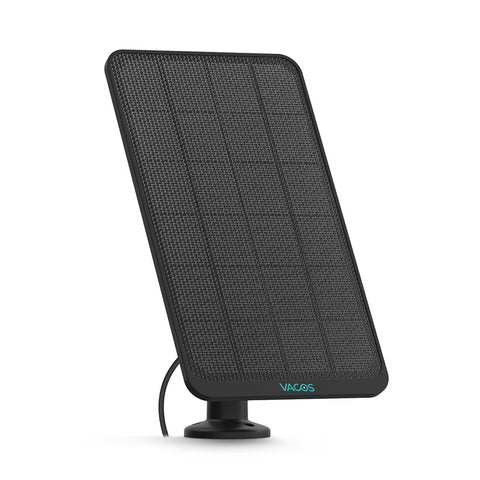 Solar Panel Compatible with Vacos Camera/SE Outdoor Indoor Security Camera, Waterproof Power Continuously, 13ft/4m Cable