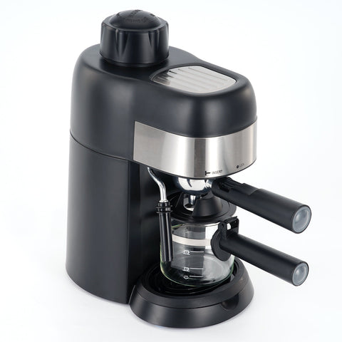 Espresso and Cappuccino Machine, Single Serve Coffee Maker with Milk Frothing Pitcher and Steam Wand, Stainless Steel