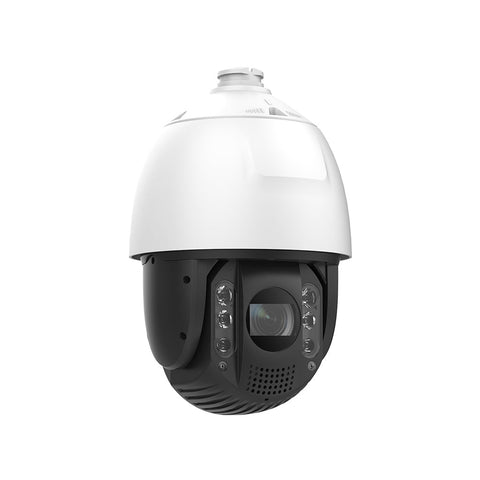 4K 25X Optischer Zoom PoE PTZ Dome Überwachungskamera, IK10 Vandalismusgeschützt, 5.9-147.5 mm Objektiv, Intelligente Erkennung, 660 ft Farb Nachtsicht, Audio & Visueller Alarm