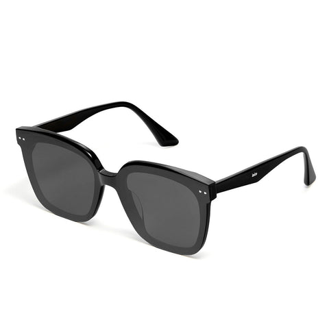 Square Polarized Sunglasses for Women Men Oversized Vintage Shades, Acetate Frame with Nylon Lens
