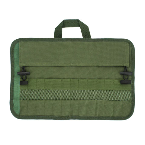 Camping Cutlery Bag, 13 Holes Picnic Utensil Organizer, Forks / Spoons / Knifes / Chopstick Storage Bag for BBQ, Roasting Cooking