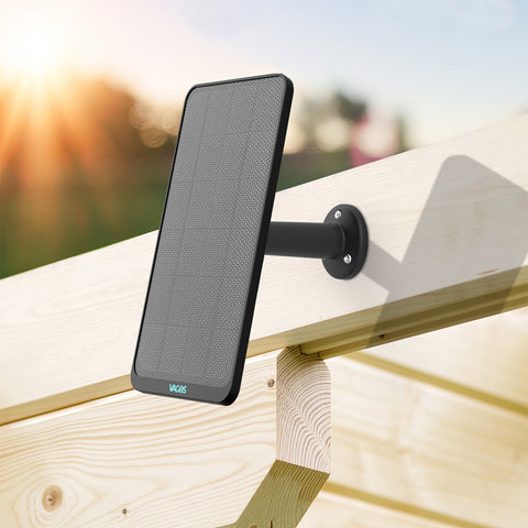 Solar Panel Compatible with Vacos Camera/SE Outdoor Indoor Security Camera, Waterproof Power Continuously, 13ft/4m Cable