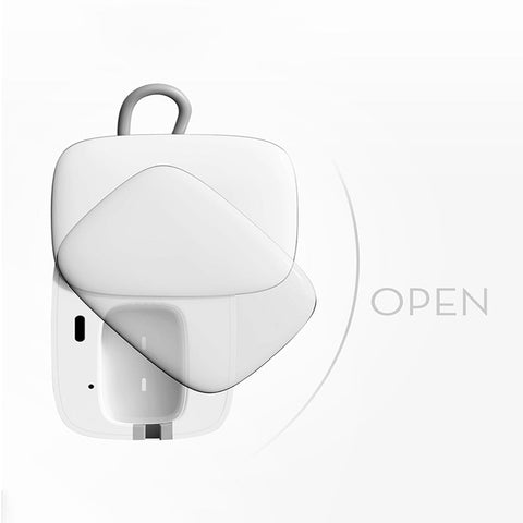 Mini UV-C Toothbrush Sanitizer, Portable Rechargeable Sterilizer for Any Size Toothbrush, Box Case with Holder for Household and Travel or Business Trips