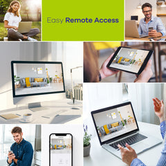 WLAN 3MP 10CH Überwachungskamera Set für Außen,  Audioaufnahme, IP66 Wasserdicht, KI-Personenerkennung, Alexa Unterstützung (4x3MP IP Bullet-Kamera und 8MP 10CH NVR)