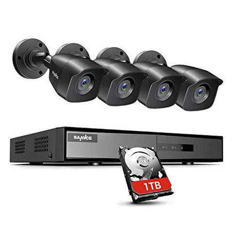 8CH 1080P Überwachungskamera System 5-in-1 DVR Recorder mit 1 TB Festplatte