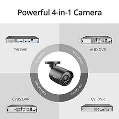 Zertifiziert überholt 1080P Bullet Überwachungskamera, 4-in-1-Kompatibilität für AHD / TVI / CVI / CVBS