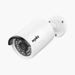 Zertifiziert überholt  Packung mit zwei Stück  3MP Full HD PoE IP Bullet-Überwachungskamera mit/Audioaufzeichnung für SANNCE NVR N98PBD/N96PBK