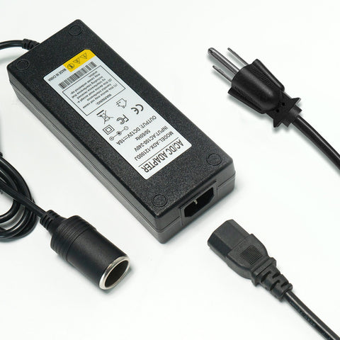 AC to DC Converter, 100V ~ 240V to 12V 10A 120W Power Supply Adapter, Car Cigarette Lighter Socket AC/DC Transformer for Inflator, Car Vacuum Cleaner, Car Refrigerator and Other Auto Devices