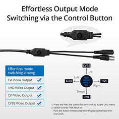 Zertifiziert überholt 1080P Bullet Überwachungskamera, 4-in-1-Kompatibilität für AHD / TVI / CVI / CVBS