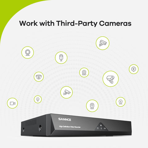 1080P 16-Channel Security DVR Hybrid 5-in-1 Video Recorder For CCTV Camera, Advanced Motion Detection Technology