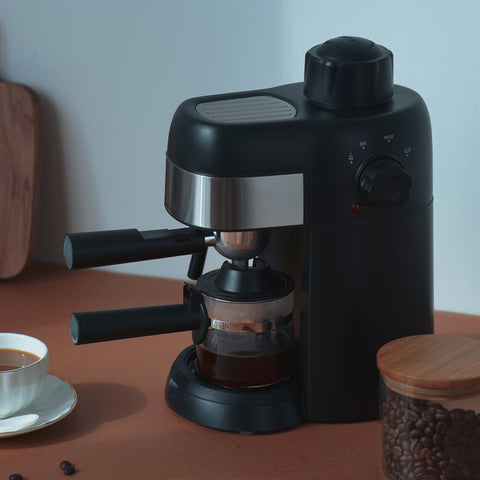 Espresso and Cappuccino Machine, Single Serve Coffee Maker with Milk Frothing Pitcher and Steam Wand, Stainless Steel