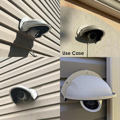 4er-Pack Universal Sun Rain Shade Kamera-Abdeckungsschild für SANNCE/ANNKE/Hikvision/Nest/Ring/Arlo/Dome/Bullet Außenkamera – Weiß