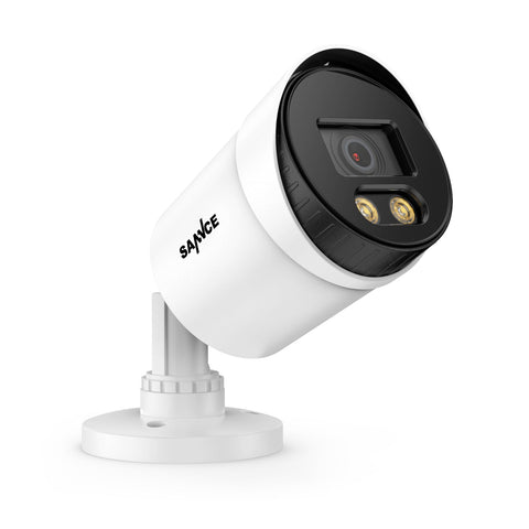 8CH 1080P Vollfarbe Überwachungskamera Set, 4 Stück Bullet Kamera & Hybrid 5-in-1 DVR, Nachtsicht in Farbe, Warmes Licht einstellbar, IP66 Wasserdicht