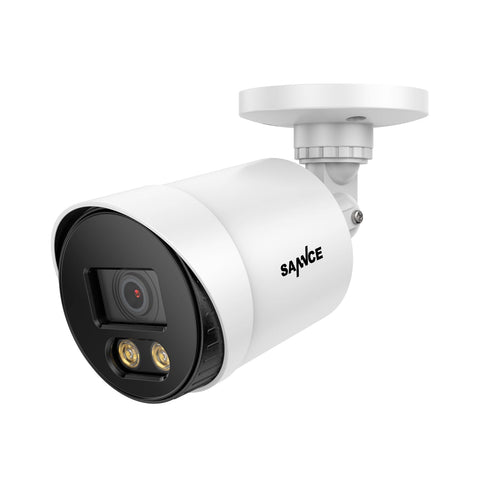 8CH 1080P Vollfarbe Überwachungskamera Set, 4 Stück Bullet Kamera & Hybrid 5-in-1 DVR, Nachtsicht in Farbe, Warmes Licht einstellbar, IP66 Wasserdicht
