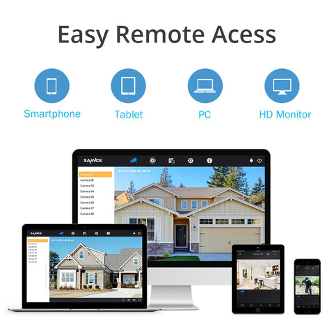 1080P 4 Channel Hybrid 5-in-1 CCTV Digital Video Recorder with 1TB HDD, Smart Motion Detection, Instant Alerts